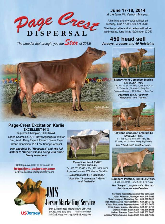 Page Crest Dispersal  Flyer, Page 1 As distributed by Jersey Marketing Service