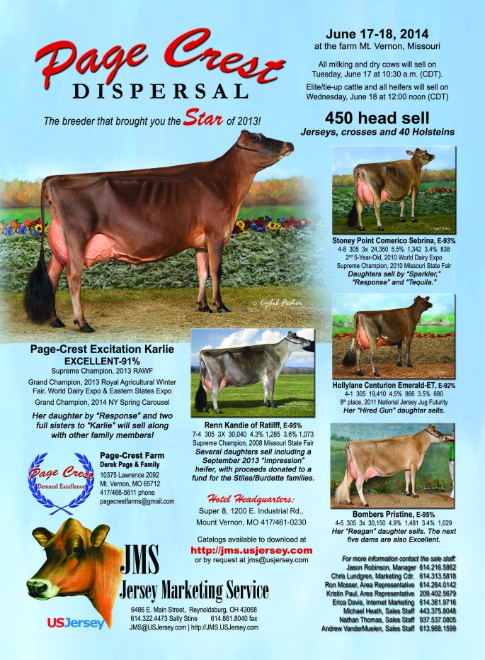 Page Crest Dispersal Ad as published in the June 2014 Jersey Journal