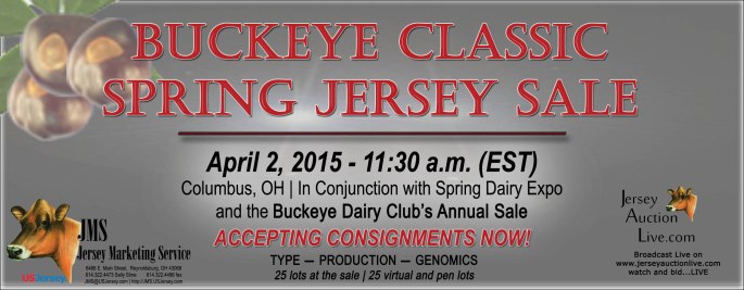 The Buckeye Dairy Club and JMS are working together this year to put on a sale with both live and virtual lots, focused on Type - Production - Genomics! This event will be held in conjunction with Spring Dairy Expo!
