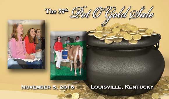 Pot O'Gold Sale, November 5, 2016 at 4:30 p.m. (EST). Click on picture for catalog.